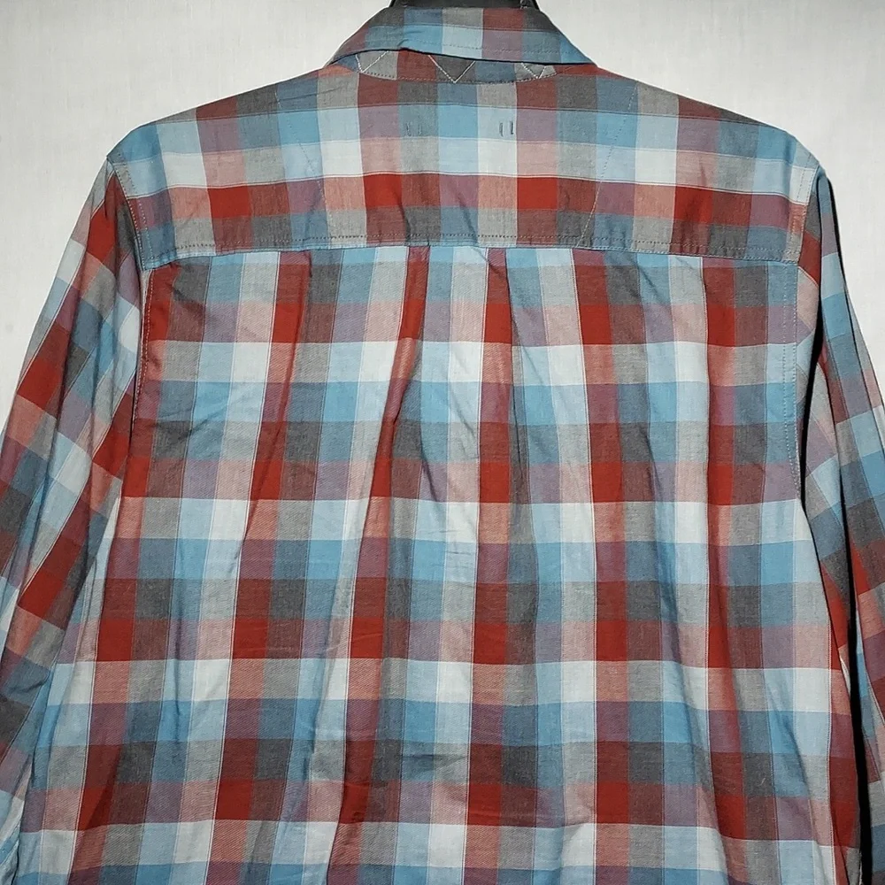 The North Face plaid long sleeve button-up‎ men's shirt size XL
